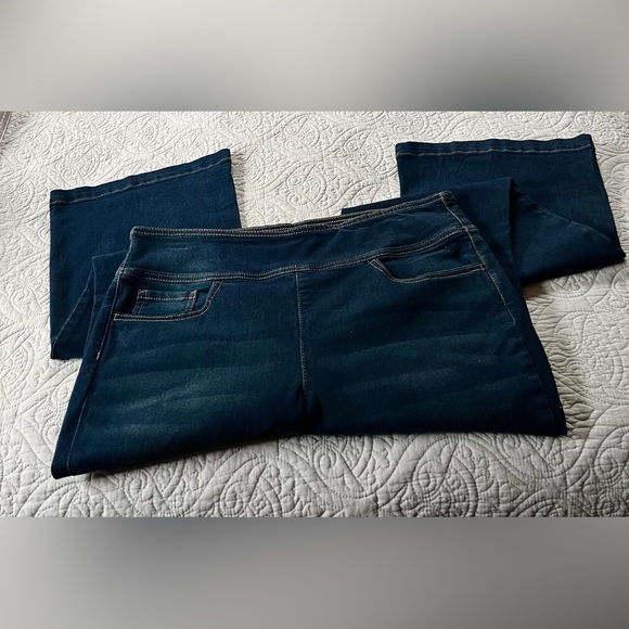 SOPHIA VERGARA NWOT Melissa Flare Pull-on High Rise Jeans- Size 14 - Picture 3 of 8